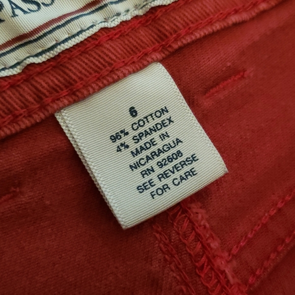 Vintage Passports Red Straight Leg Jeans - Picture 9 of 11